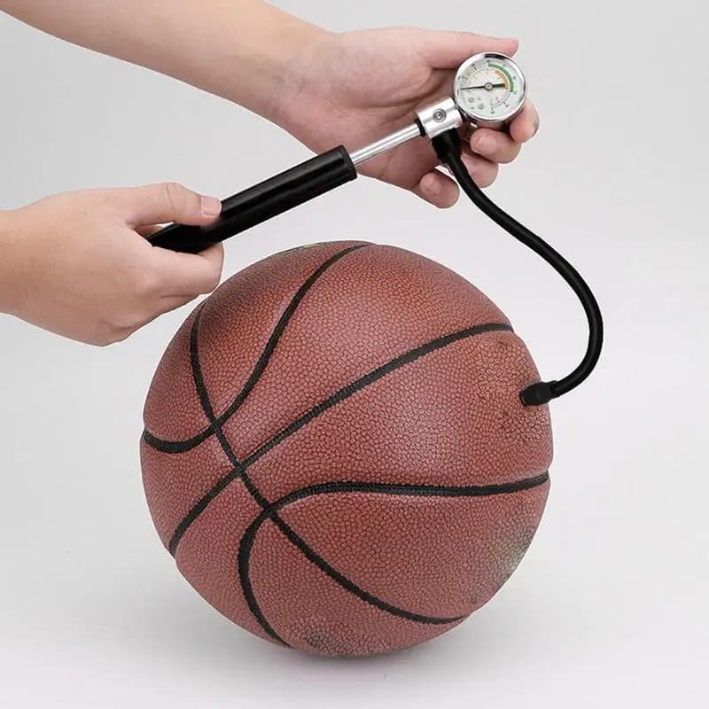 Pompa per bici portatile Manometro per pneumatici Biciclette in lega di alluminio Pompa per pneumatici Pompa per bici Pompa di gonfiaggio ad alta pressione Aria portatile