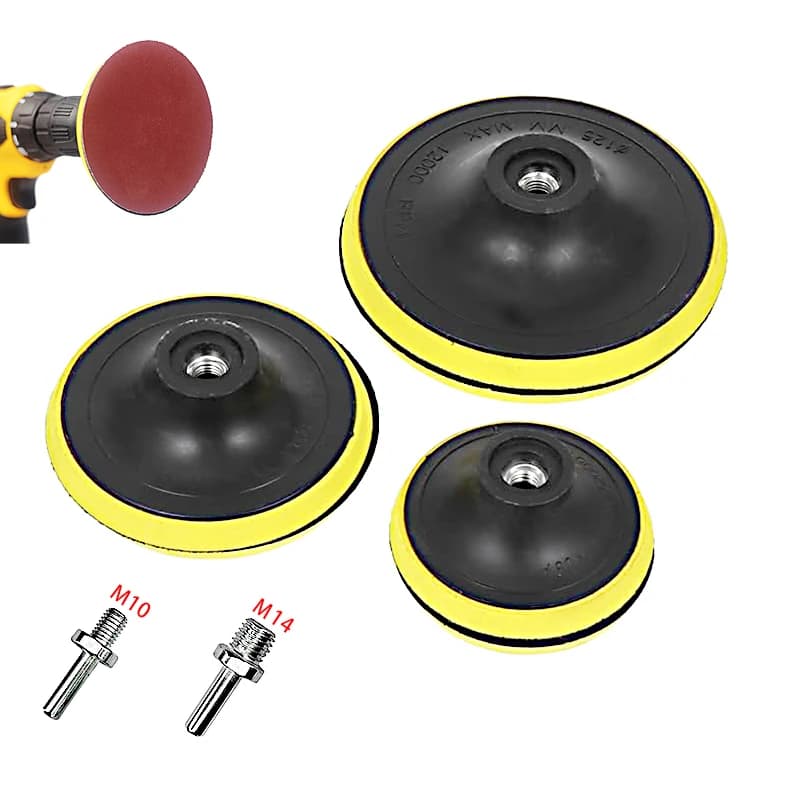 Strumenti per dischi abrasivi per lucidatura Abrasivi per carta vetrata per auto Moto Disco per intaglio del legno in metallo 125mm100mm Kit di levigatura per smerigliatrice per trapano