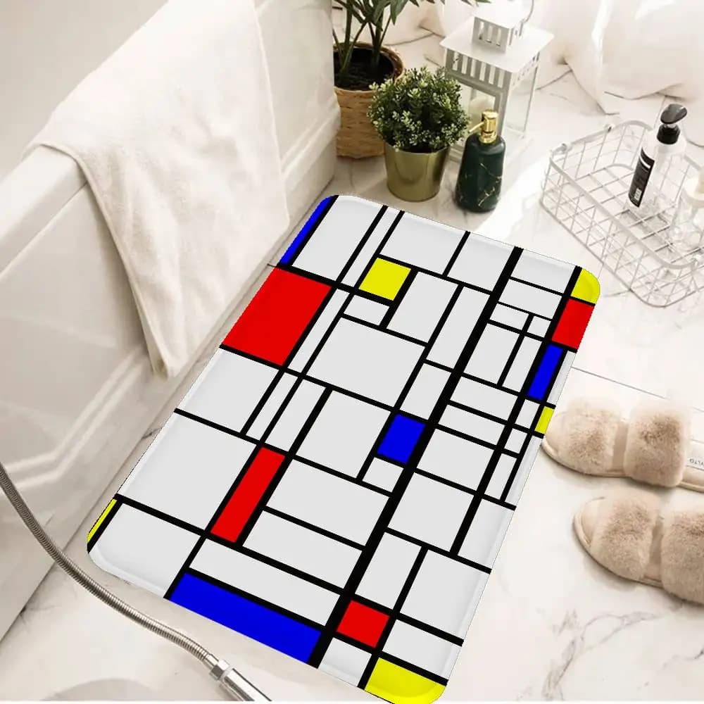 Geometry Room Mats Nordic Style Home Doormat Bathroom-Toilet Mats Bedroom Hotel Decor Mat
