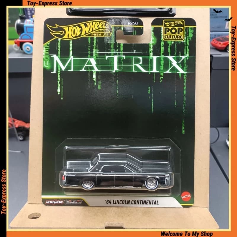 Hot Wheels Premium 2026 Cultura pop Hotwheels 2026 1/64 Modello di auto '64 Lincoln Continental Da collezione Per bambini Bambini Ragazzi Giocattoli