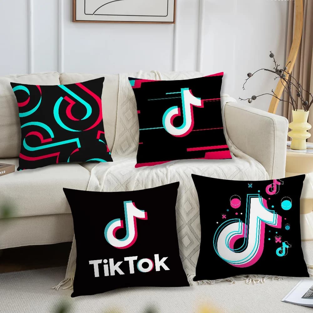 Interes-ting T-Tik T-Tok-S cushion cover For Pillow Printing Sofa Decoration Home Car Room Coffee Shop Office Nordic Simplicity