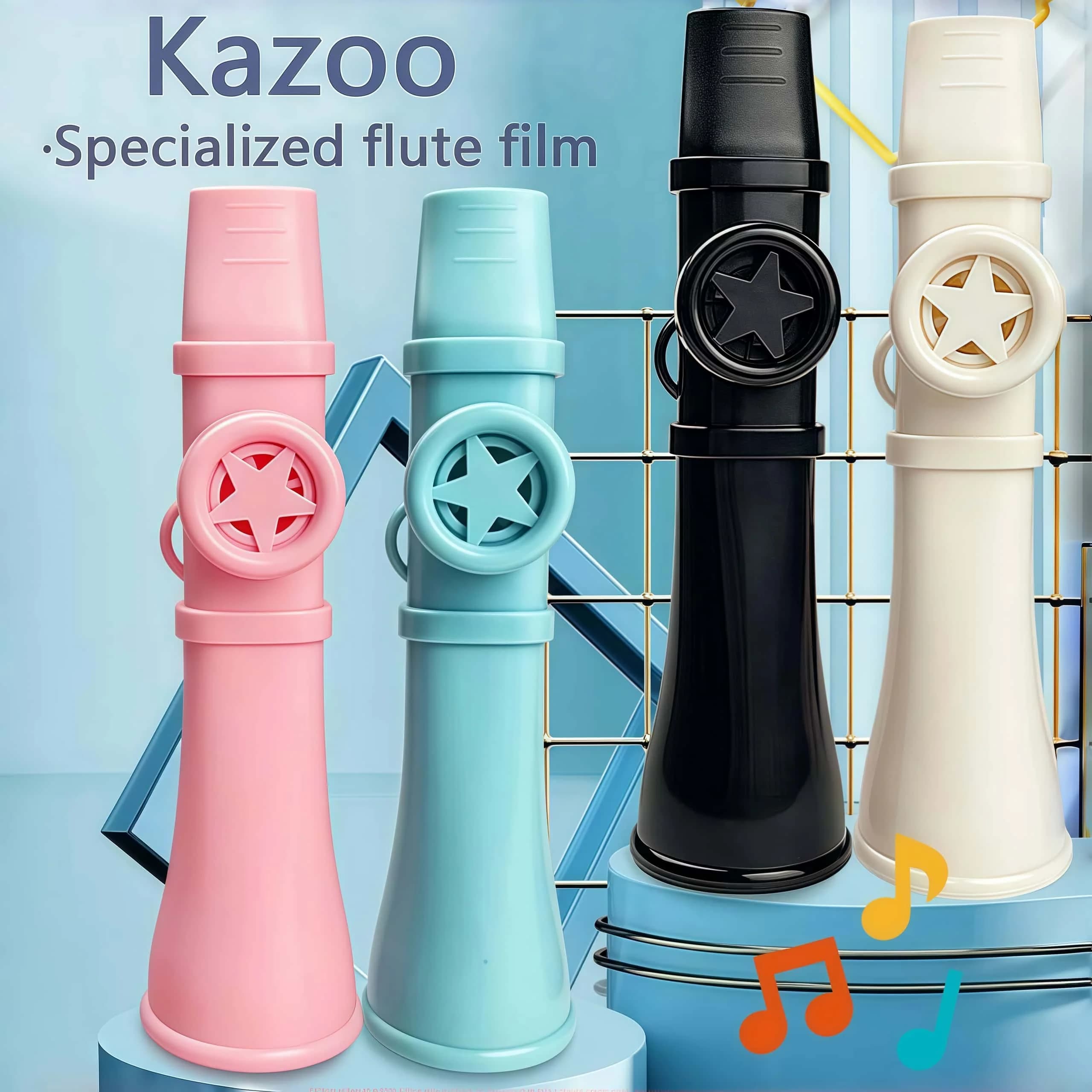Kazoo per adulti Bambini Kazoo professionale riutilizzabile per chitarra Ukulele Violino Pianoforte Tastiera Facile da imparare Amanti della musica
