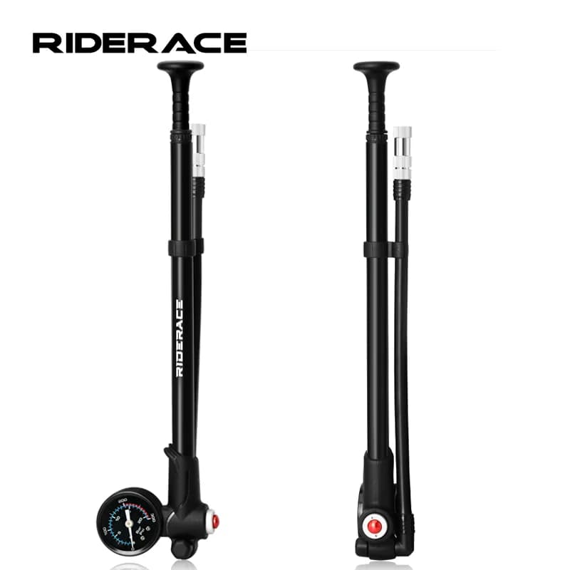 Pompa ad aria per bici ad alta pressione 300Psi con manometro pompa ad aria manuale portatile in lega di alluminio per ammortizzatore a forcella e sospensione posteriore
