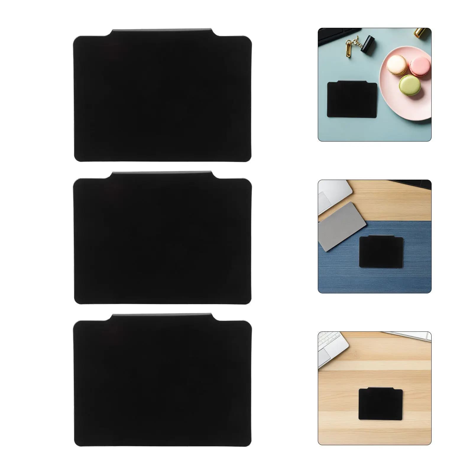 12 Etichette Nere Opache a Clip Cancellabili per Contenitori, Scaffali Dispensa, Portaetichette per Bordi, Clip per Merci