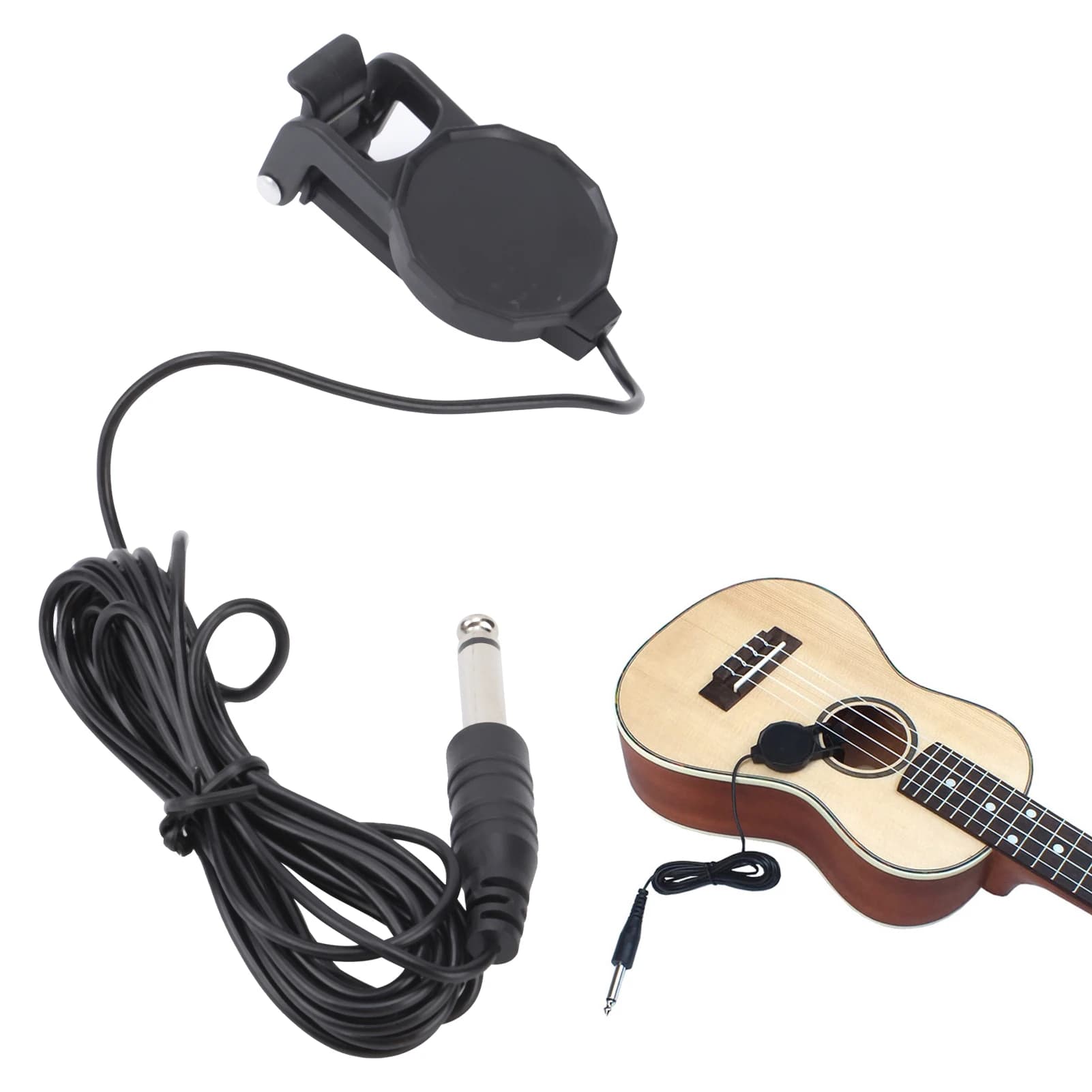 Microfono pickup clip-on piezoelettrico per violino chitarra acustica chitarra folk ukulele accessori per strumenti musicali metallo ABS
