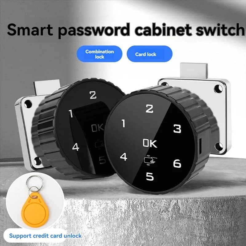 N75R-Smart Touch Password Codice Blocco Cassetto Armadietti per la scuola Mobili Privacy Serratura Serratura per cassetti dell'armadio Batteria al litio incorporata
