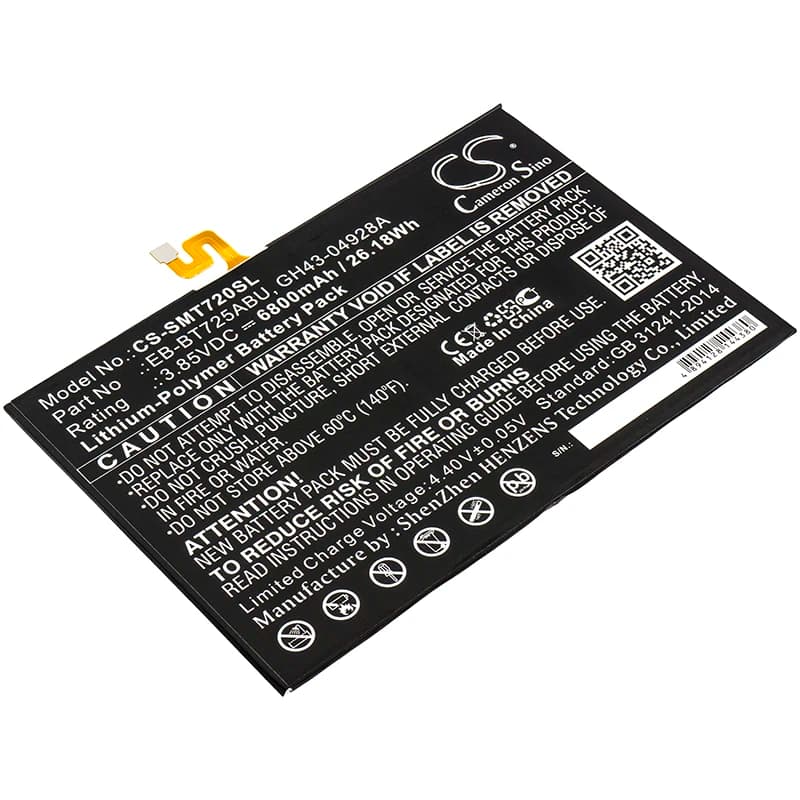 Batteria per tablet ai polimeri di litio per Samsung, 3,85 V, 6800 mAh, modelli compatibili: Galaxy Tab S5e, Galaxy Tab S5e 10.5, SM-P615N, SM-T720