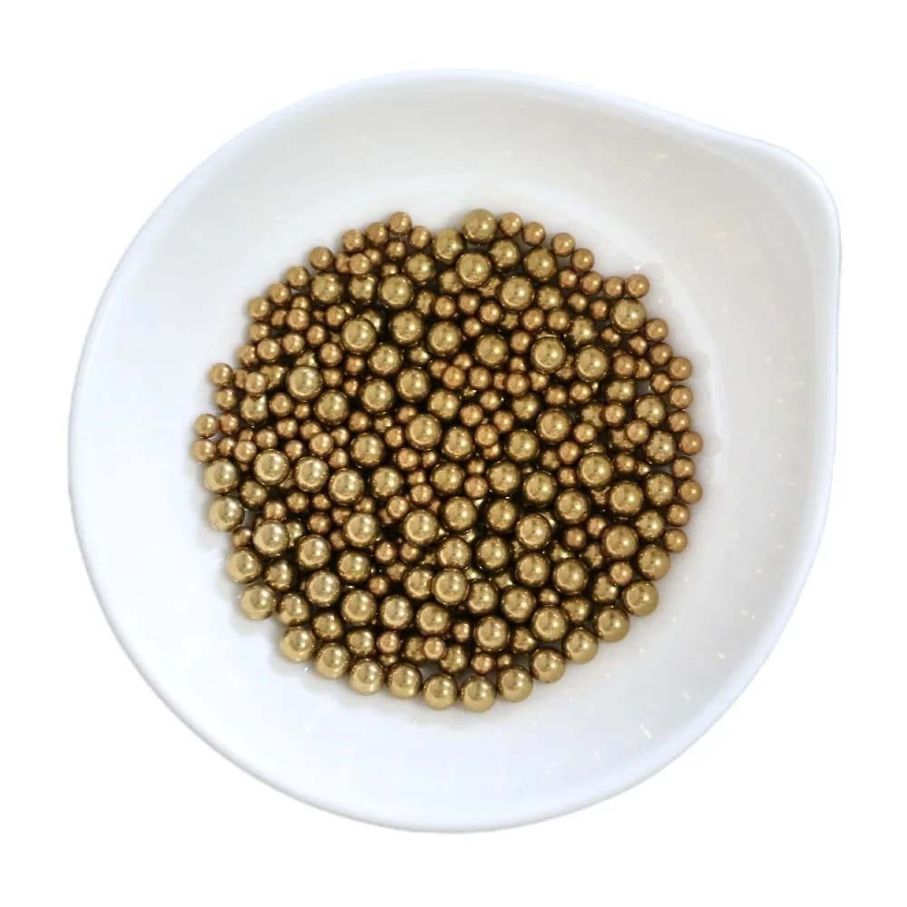 Ottone (H62) Sfere per cuscinetti solidi 0,5 mm-5 mm 0,9 mm 1 mm 2 mm 2,381 mm 2,5 mm 3 mm 3,175 mm 4 mm 4,45 mm 4,5 mm 4,763 mm Alta precisione