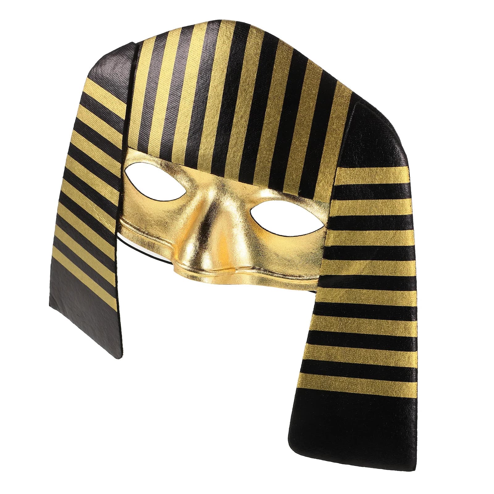 Maschera da faraone egiziano per costume da vestire di Halloween, cosplay, festa decorativa, riutilizzabile, performance sul palco, leggera