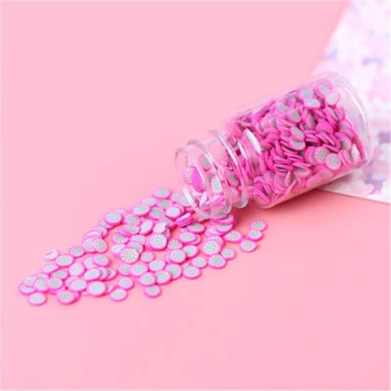 54DA Crystal Clay Decorative Fruit Slice Mud Accs Ornament