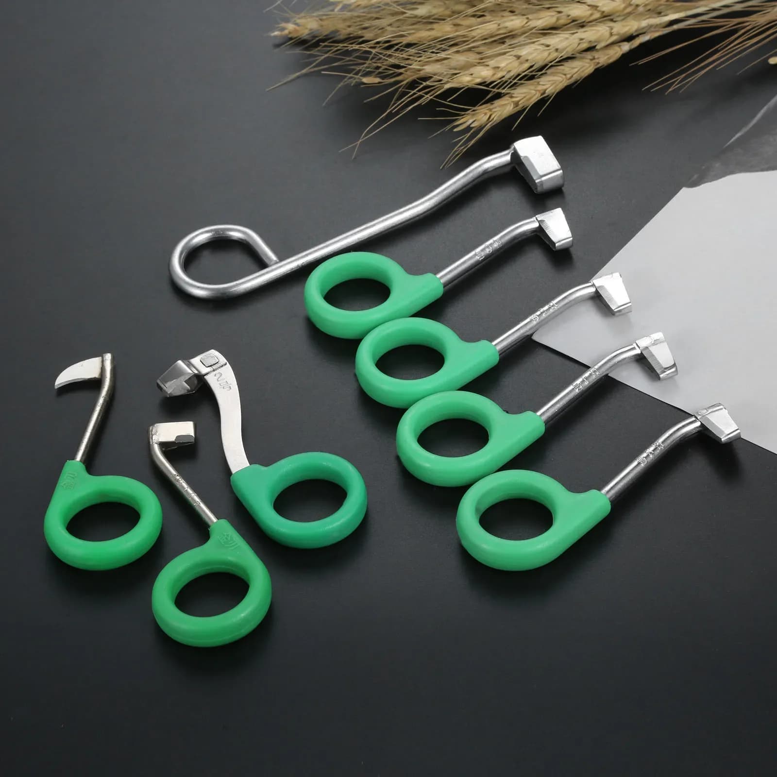 1Pc Anello In Acciaio Inox Barking Cutter Forbice Guinzaglio Coltello Giardino Frutteto Albero Da Frutto Ramo Uva Fiore Steli Strumenti di Potatura