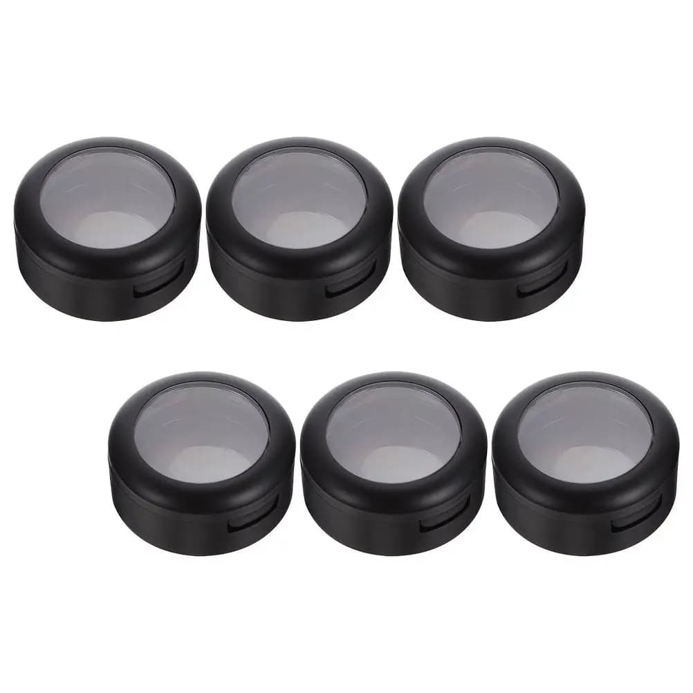 Set di 6 Contenitori Vuoti per Ombretto, Texture Liscia, Facili da Aprire, Anti-Perdita, Palette Portatile per Ombretto Singolo e Ombretto Naso