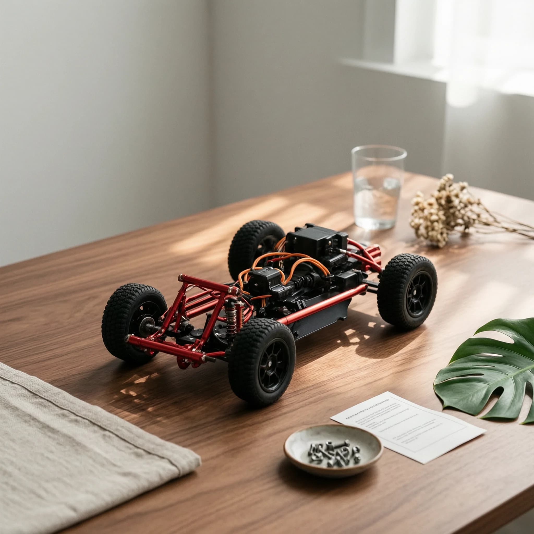 RC Car Linkage Kit Direct-Fit Tie Rods with Ball Joints Servo Arm with Tie Rods Heavy-Duty Hardware Sturdy for Model Builders