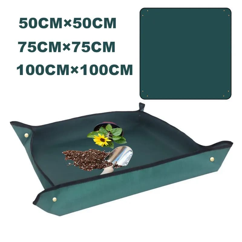 Oxford Fabric Planting Mat Waterproof Gardening Transplanting Mat Folding Mat for Pot Plants for Home Gardening Tools