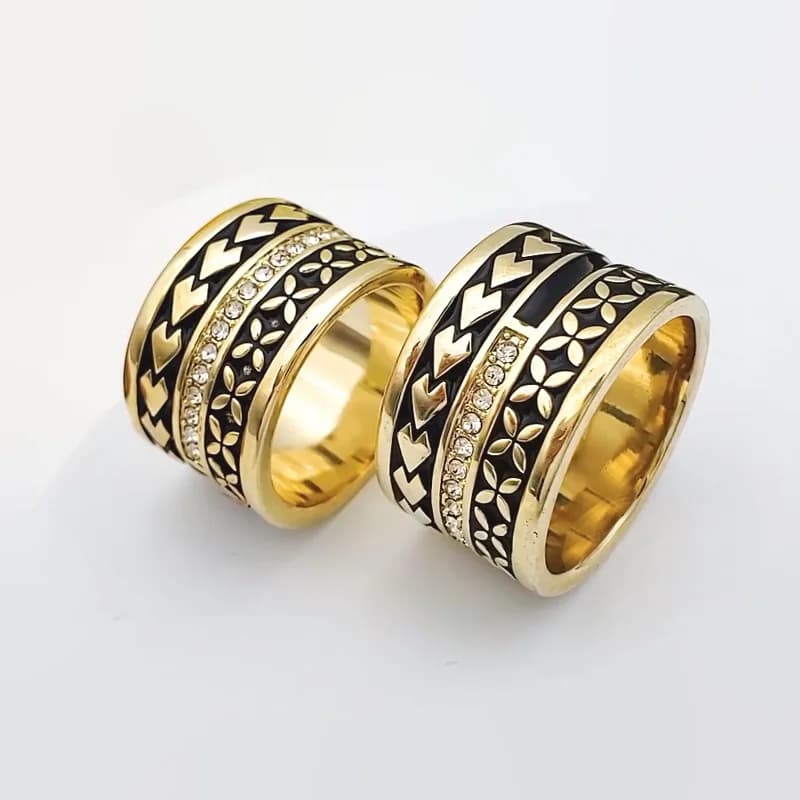 14MM di larghezza Hawaiian Hamilton Arrow Tribal anelli a fascia di grandi dimensioni per uomo donna samoano Bohemia gioielli Tonga polinesiano