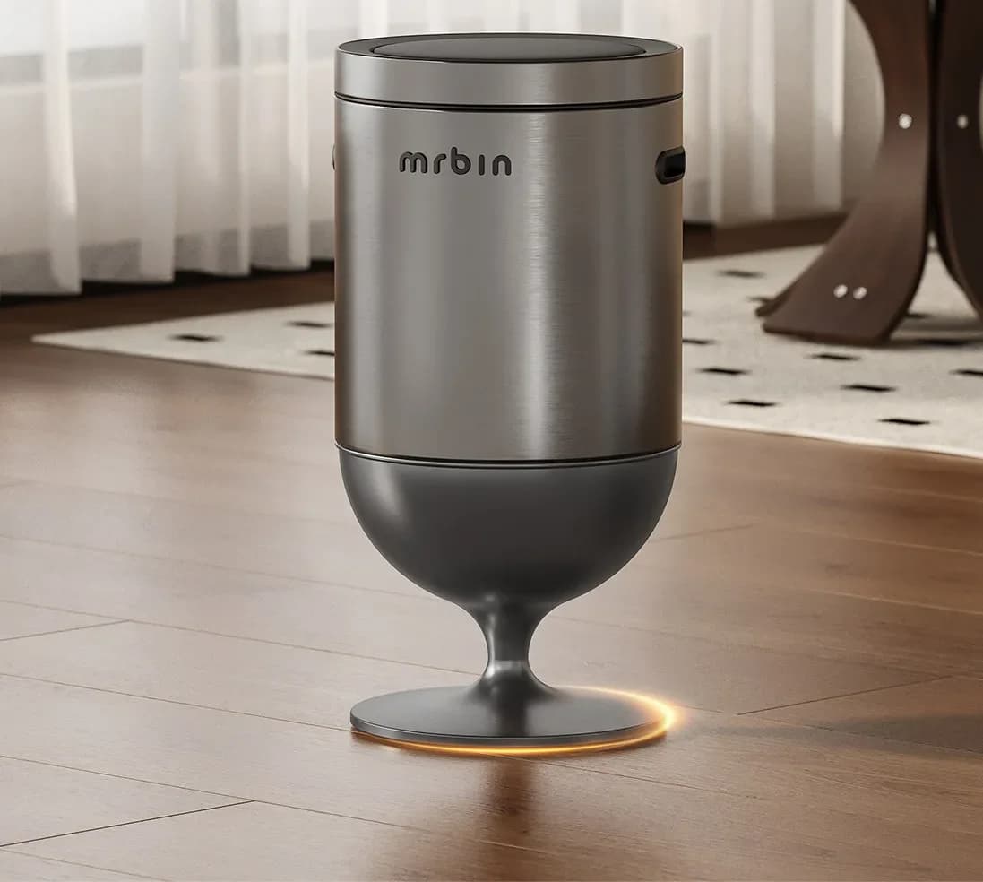 Inductive Garbage Bin Stainless Steel Trash Can Large Capacity Waterproof Trash Bins Bathroom Recycling Wastebasket Kitchen Dump