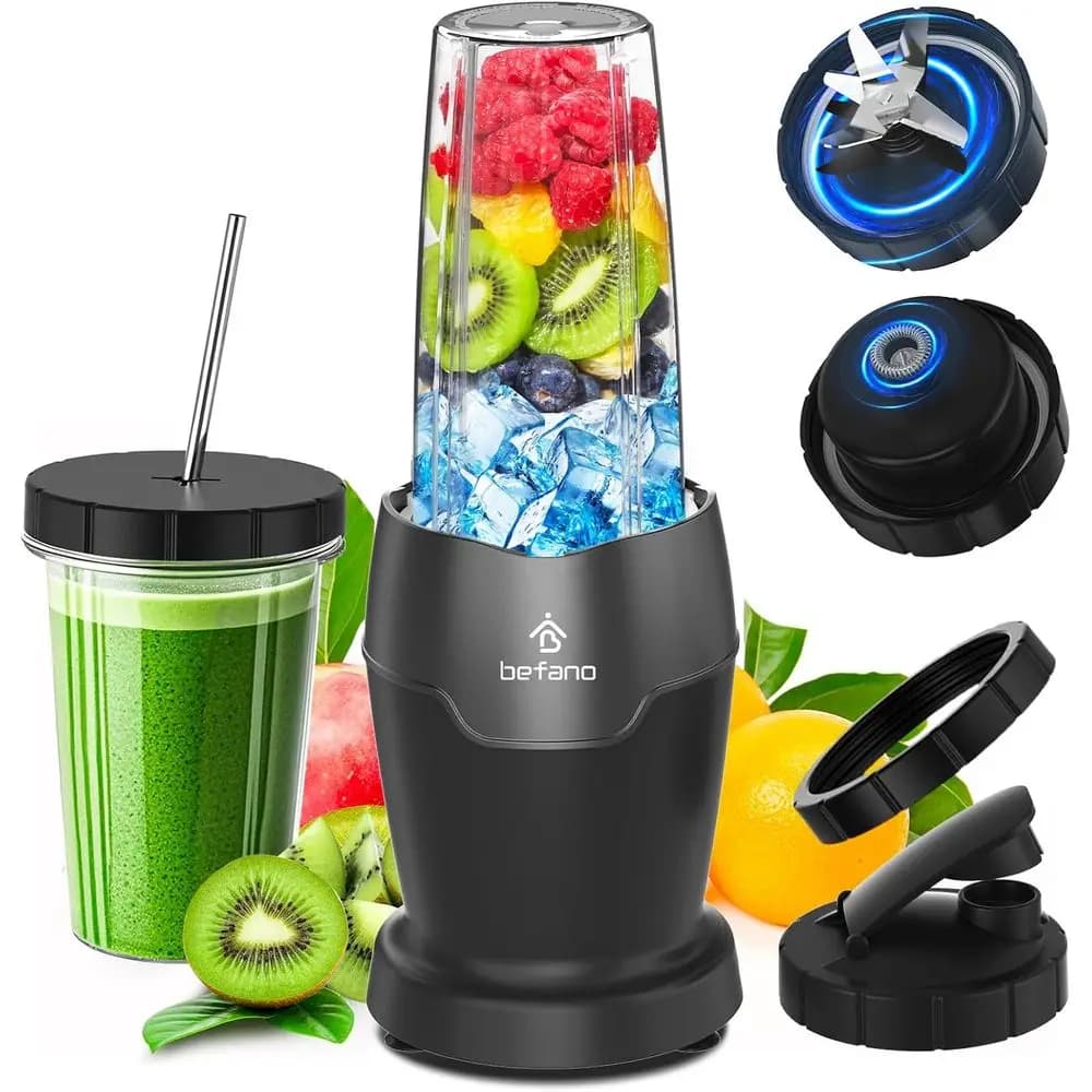 Frullatore Portatile da 1200W per Frullati e Smoothie - Preparazione Proteine in 60 Secondi, Facile da Pulire, Bicchiere da 24oz
