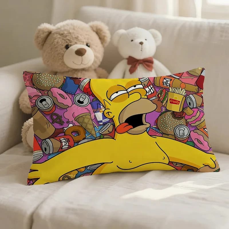 VIKAMA Fodera per cuscino decorativa con disegni di cartoni animati, con cerniera nascosta, supporto lombare, adatta per divani, auto e soggiorni