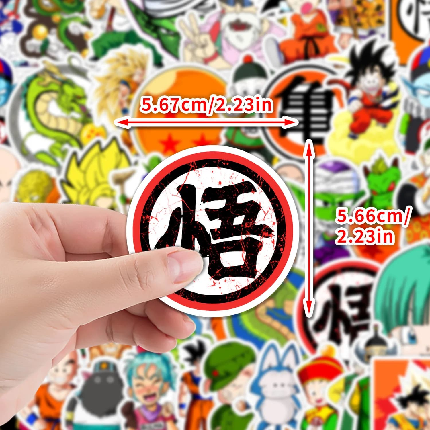 50 pezzi Dragon Ball Hot Anime Graffiti adesivi divertenti cartoni animati decalcomania notebook telefono chitarra skateboard adesivo impermeabile giocattolo per bambini