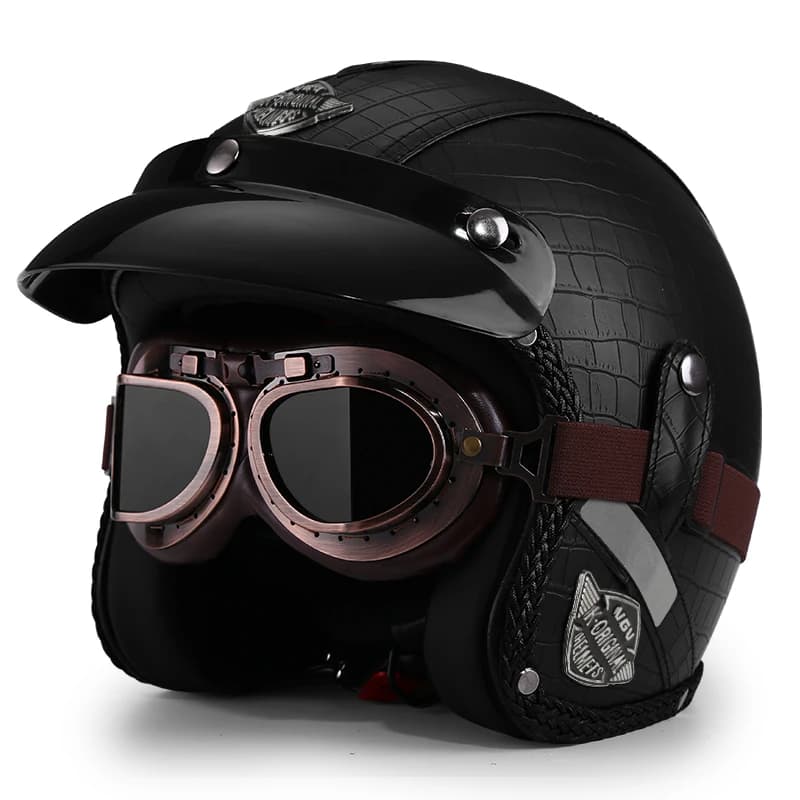 VGV Motorcycle helmet 3/4 open face for Dirt Bike Cycle ATV UTV Motocross Cruiser Scooter Model DOT