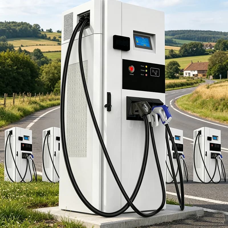 Caricatore Dual Standard NACS & CCS1 da 150kW, Stazione di Ricarica Rapida DC di Livello 3 per Veicoli Elettrici, Testata ETL