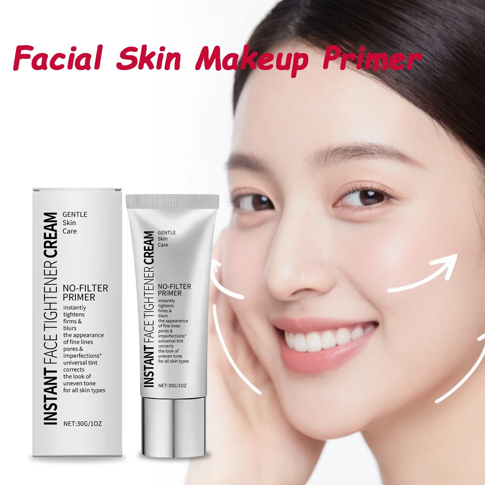 Crema per rassodare il viso Primer per il viso Crema idratante Pre-trucco Isolamento Base idratante Levigante Linee sottili Rassodante Schiarente Viso Sci