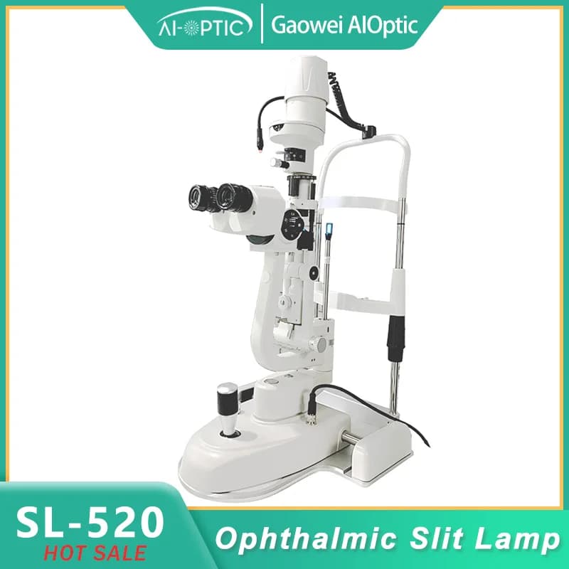 Microscopio digitale con lampada a fessura oftalmica Oculare ad alta precisione con biomicroscopio ottico con illuminazione a LED SL-520
