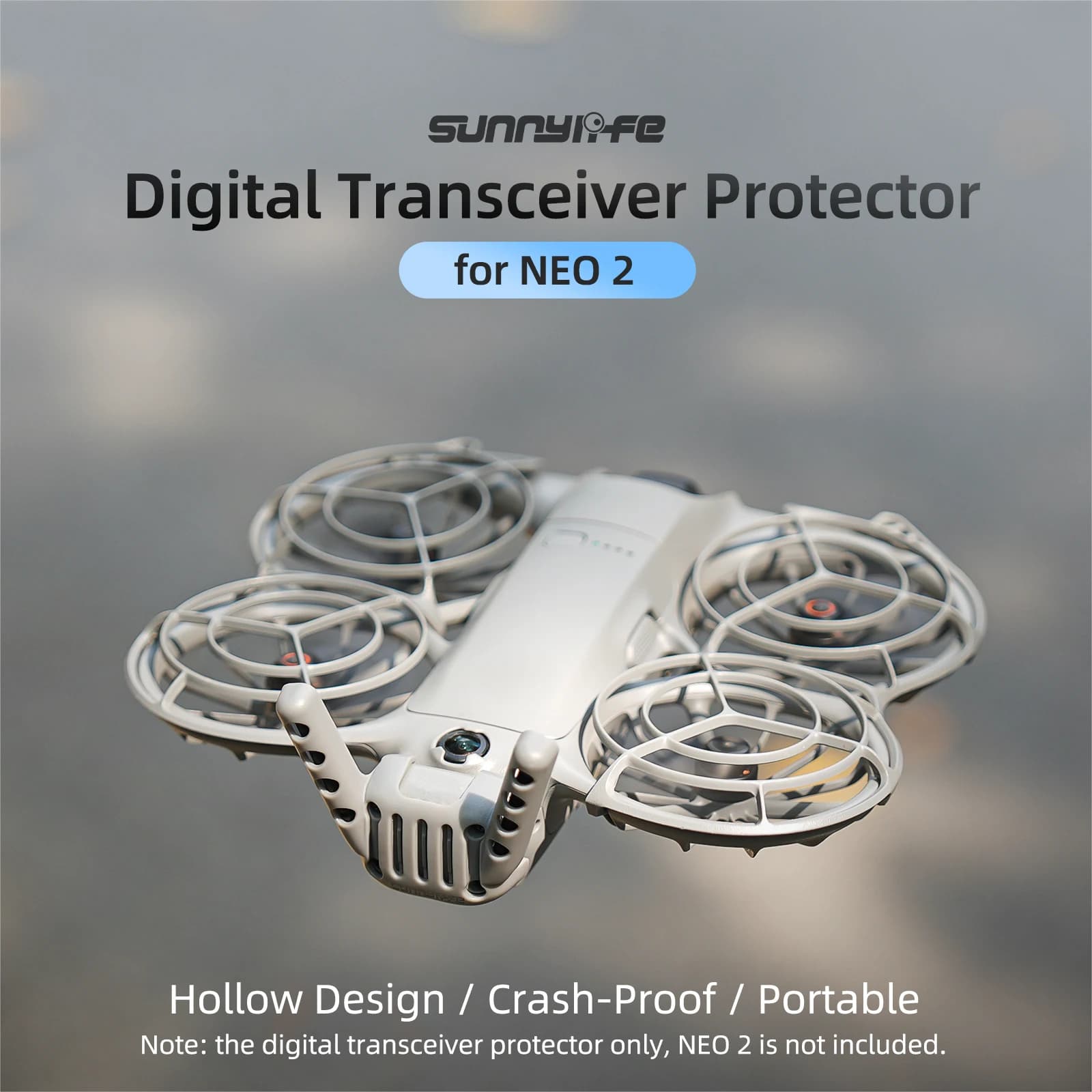 Protezione per Ricetrasmettitore Digitale Sunnylife, Modulo di Trasmissione Video, Copertura Protettiva per Antenna per Accessori Drone DJI NEO 2
