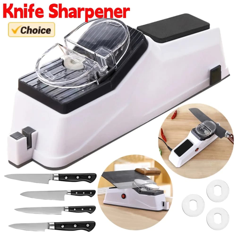 Affilacoltelli elettrico da cucina USB ricaricabile automatico strumento per affilare rapidamente forbici da cucina affilare affilare i coltelli