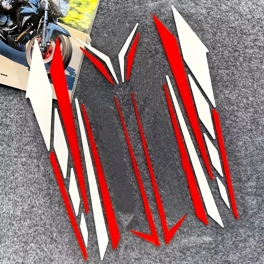 Adesivo piatto 2D per carrozzeria, modificato per decorazione scooter, adesivo impermeabile per auto, adesivo per casco moto