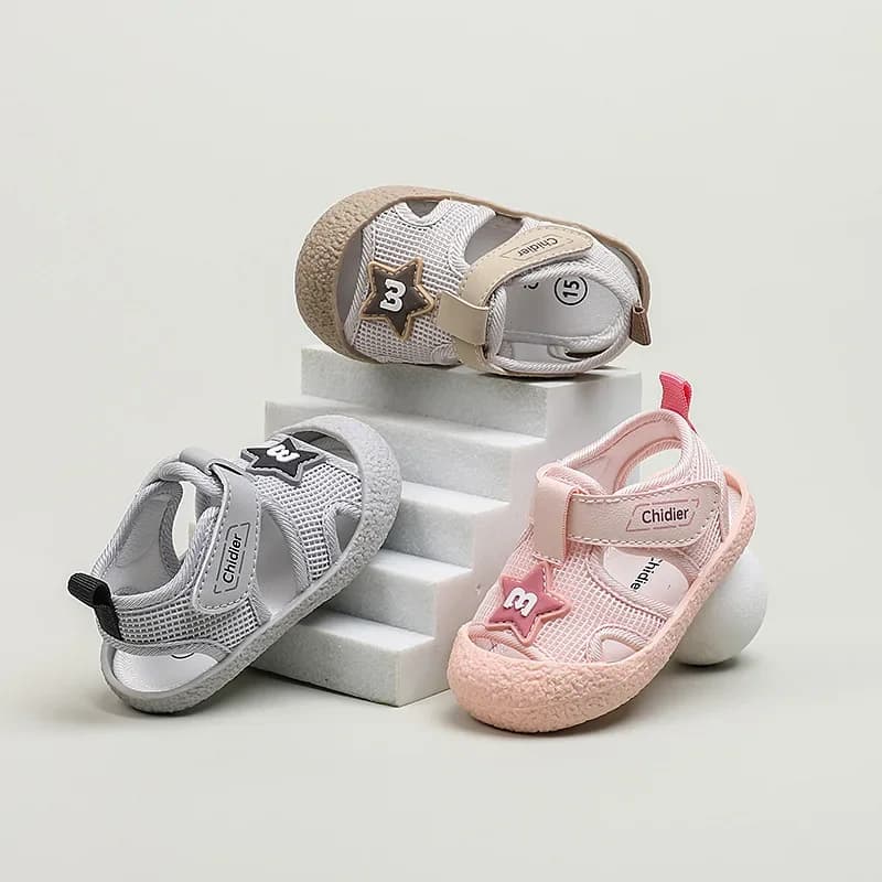 Children's Shoes Newborn Men's Summer Sandals Children's Sandals with Soft Non-slip Sole Sandals For Breathable sweat Sneakers