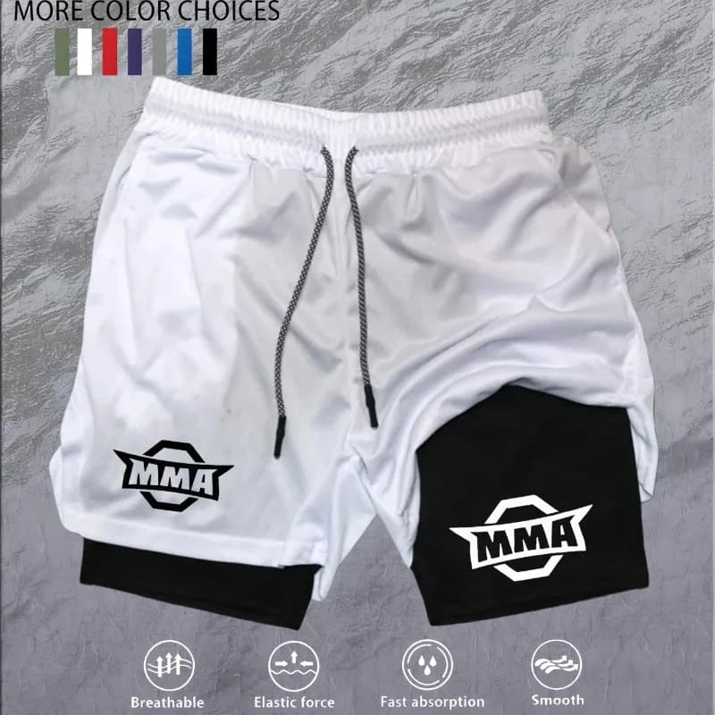 2026 Fitness Must-have trendy printed loose, breathable, quick-drying, versatile double-layer design fitness casual shorts