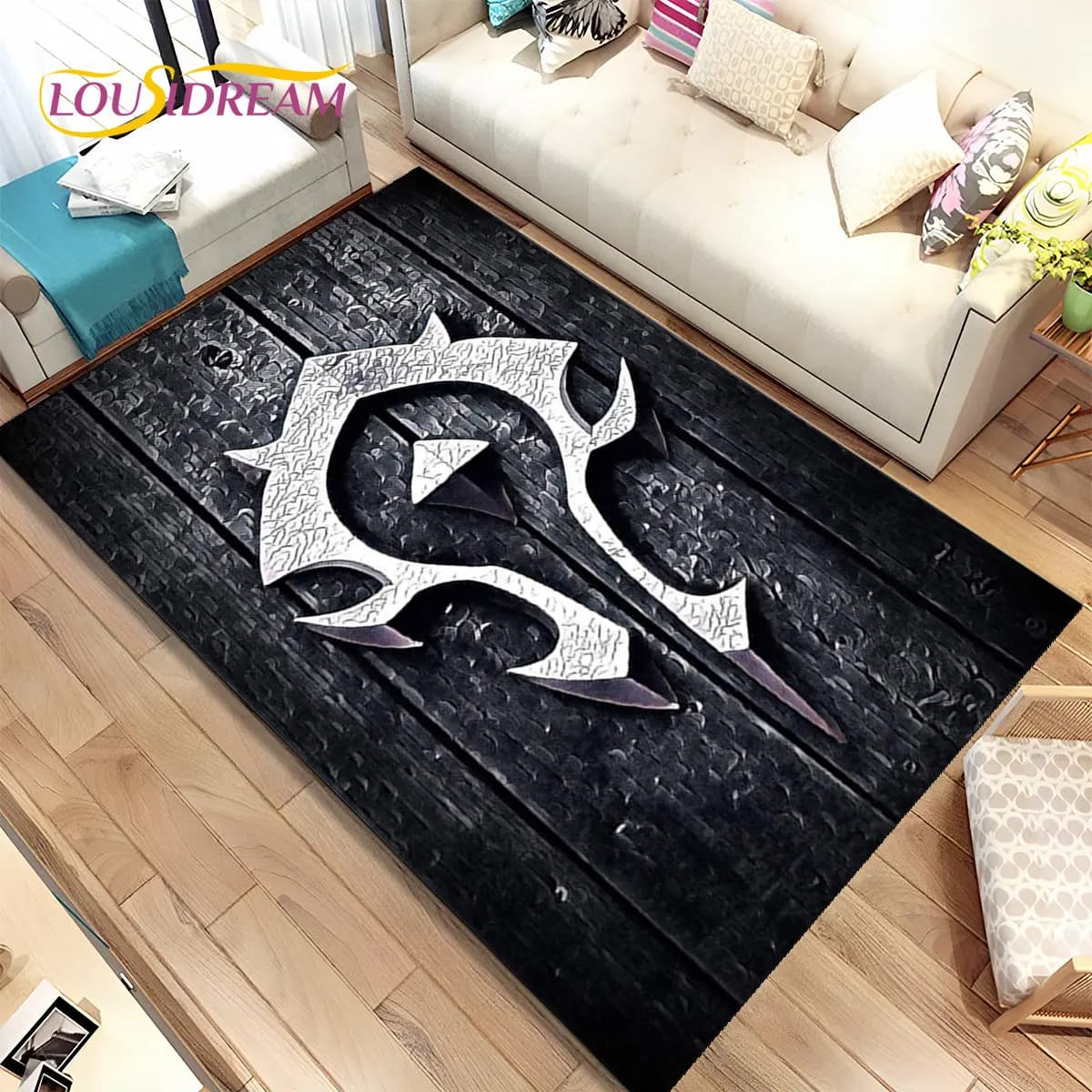World of Warcraft,WOW ,Game Gamer Area tappeto, tappeto per soggiorno camera da letto divano zerbino decorazione, tappetino antiscivolo per bambini 3D