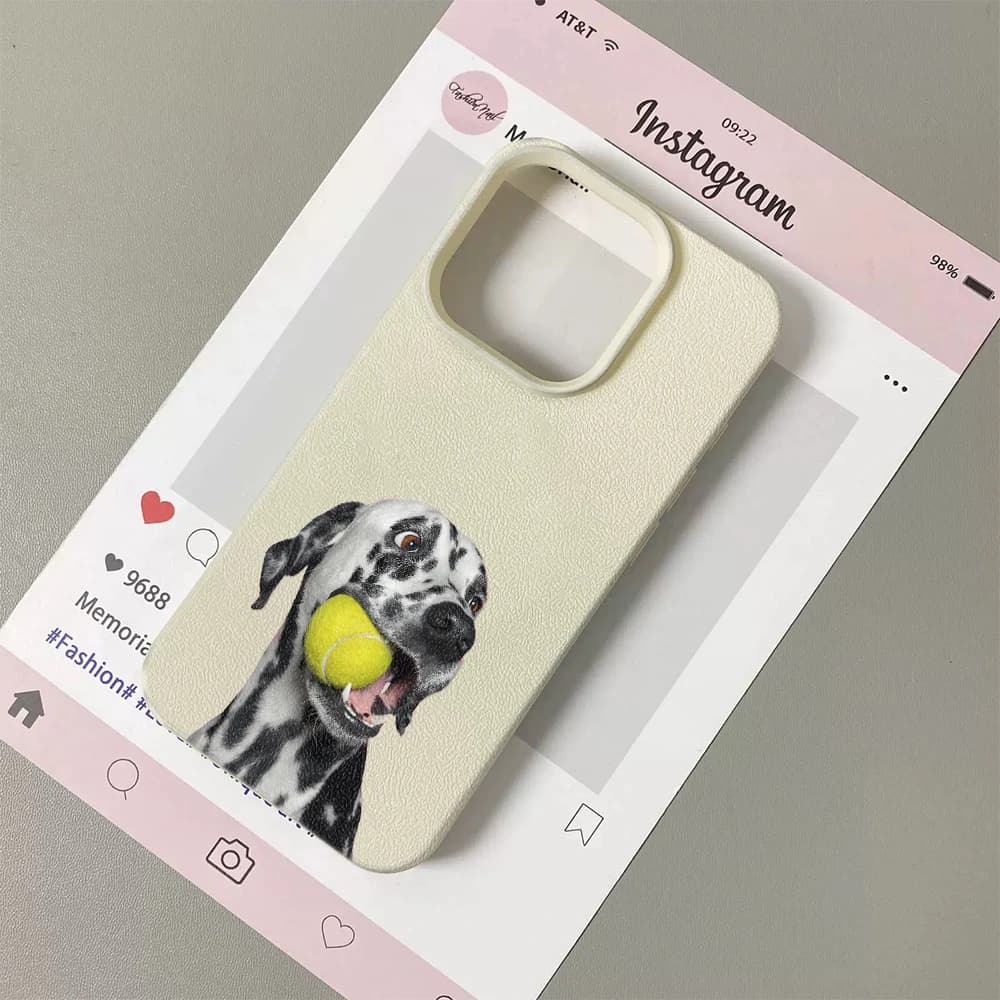 Dog Tennis Ball Cute Phone Case for iPhone 11 15 12 16 14 17 Max Plus Pro Air Protective Flexible Scratch Resistant Slim