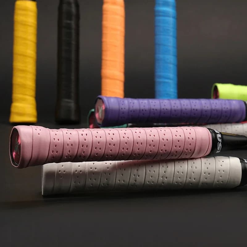 Nastro antisudore da tennis Manubrio per bicicletta Manopole antiscivolo per racchetta da badminton Canne da pesca elastiche Manubri
