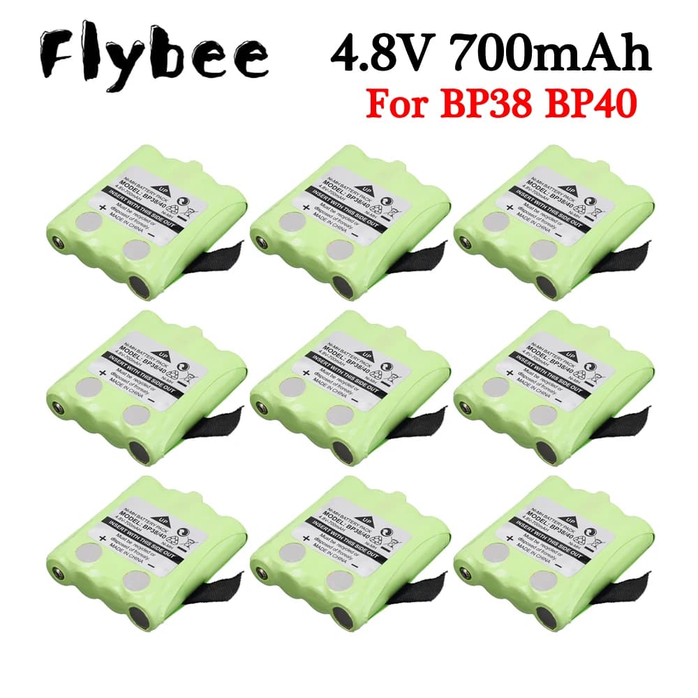 Batteria ricaricabile ni-mh da 4.8v per Radio eno BP38 BP39 BP40 BT-1013 4.8V 700mAh per MOTOROLA TLKR4 T4 T5 T6 T7 T8 Cordless