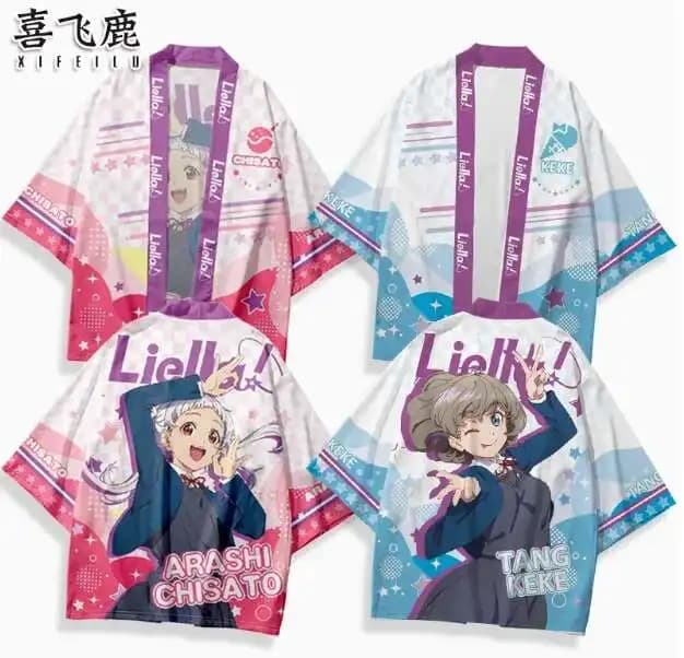 2024 Anime Lovelivesuperstar Onitsuka Natsumi Manica Corta Haori Costume Cosplay Uomo Donna Casual Studente Pantaloncini Allentati anime
