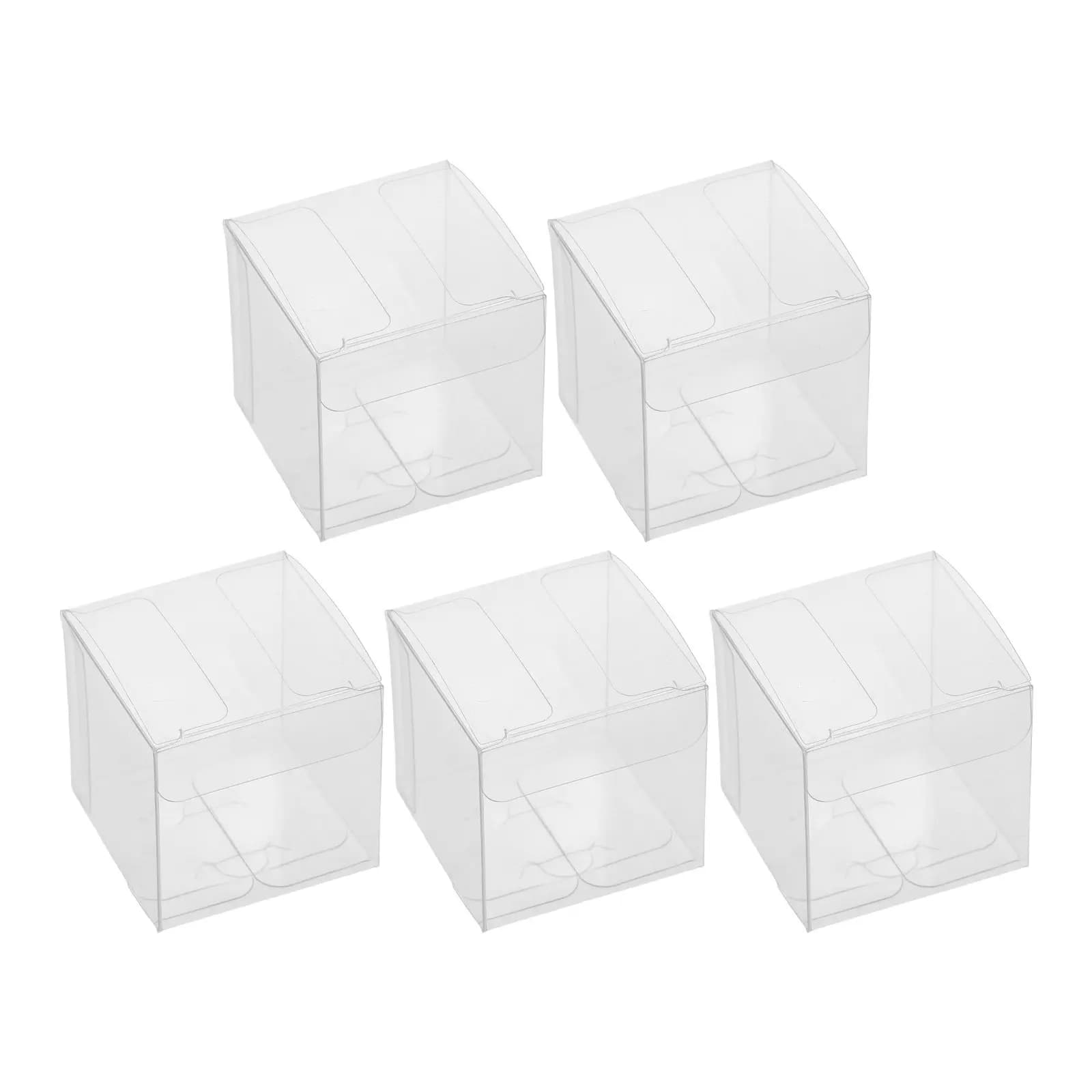 5Pcs Golf Ball Display Case Clear Transparent Organizer Portable Storage Holder Protective Golf Ball Storage Box for Home Travel