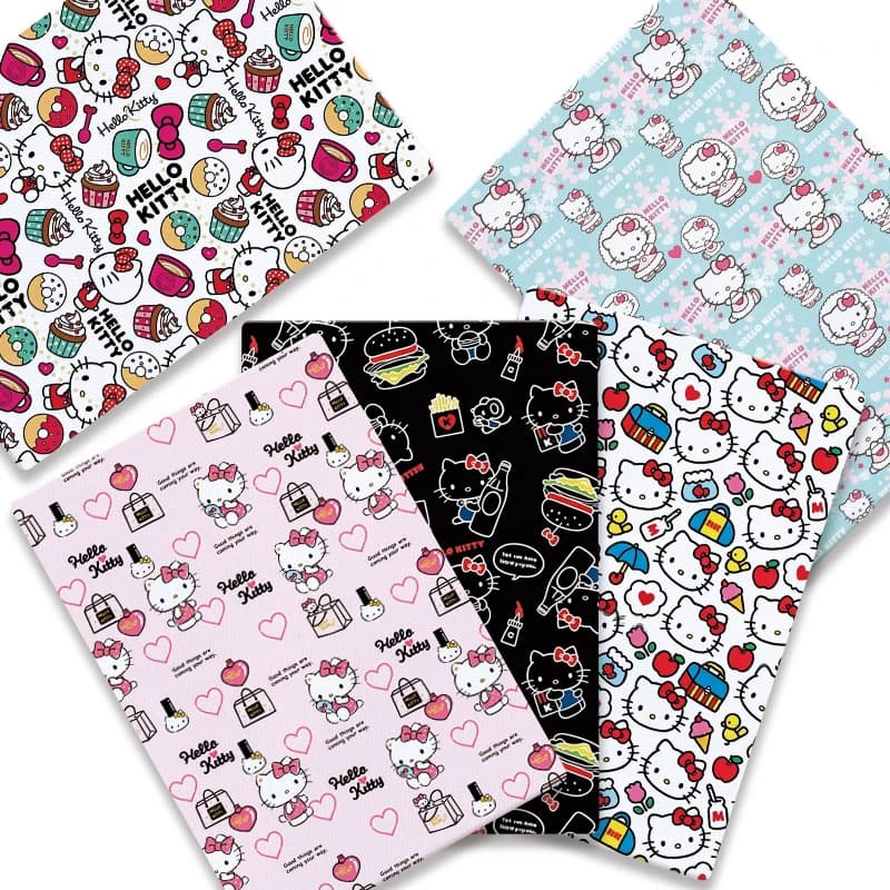Cartoon DIY Hand Sewing Patchwork Quilted Baby Dress, Home Use Bed Sheet, 140 cm Printed Children's Fabric