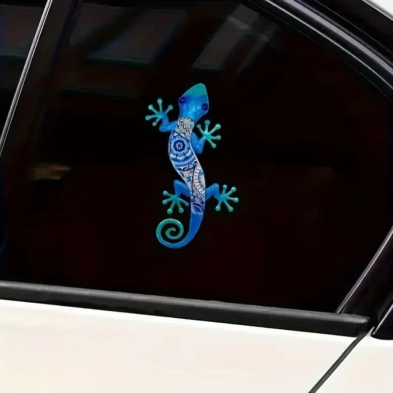 Fantastiche adesivi in vinile con cartoni animati di lucertole: perfetti per auto, laptop, camion e motocicli | Decalcomanie antigraffio per casa e veicolo