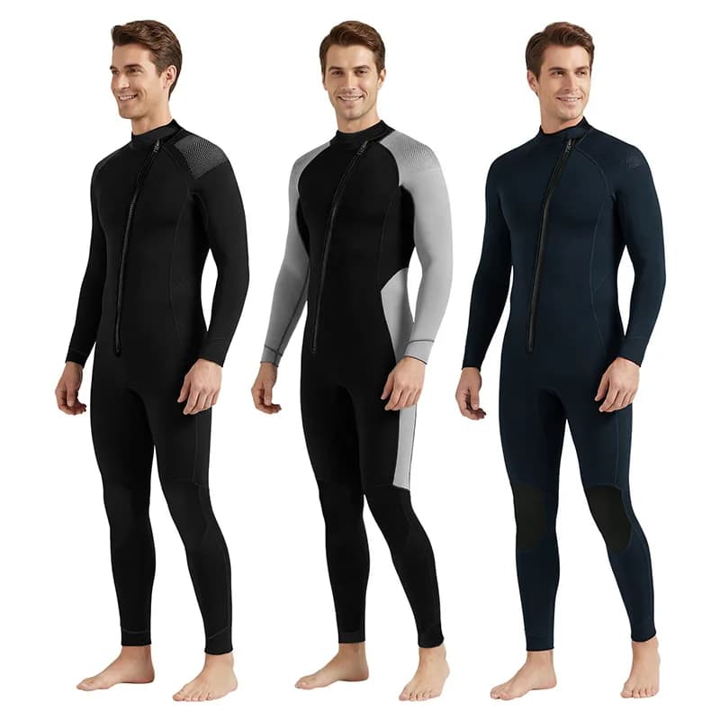 Muta Intera da 3mm per Uomo e Donna con Zip Frontale in Neoprene Termico per Mantenere il Calore, Ideale per Surf, Immersioni, Snorkeling e Nuoto