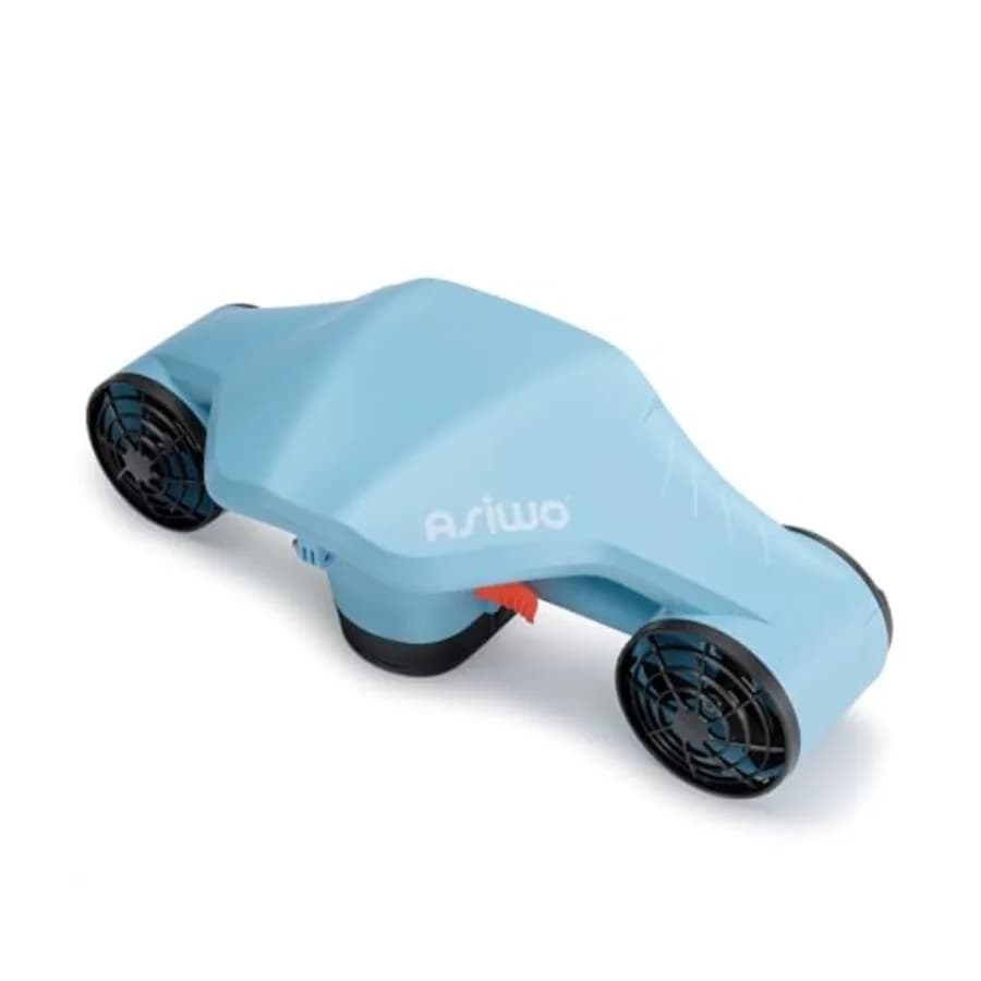 Scooter subacqueo per immersioni, snorkeling, nuoto; corpo in plastica ABS; nero; doppio motore, 25 kg di spinta, supporto per action camera