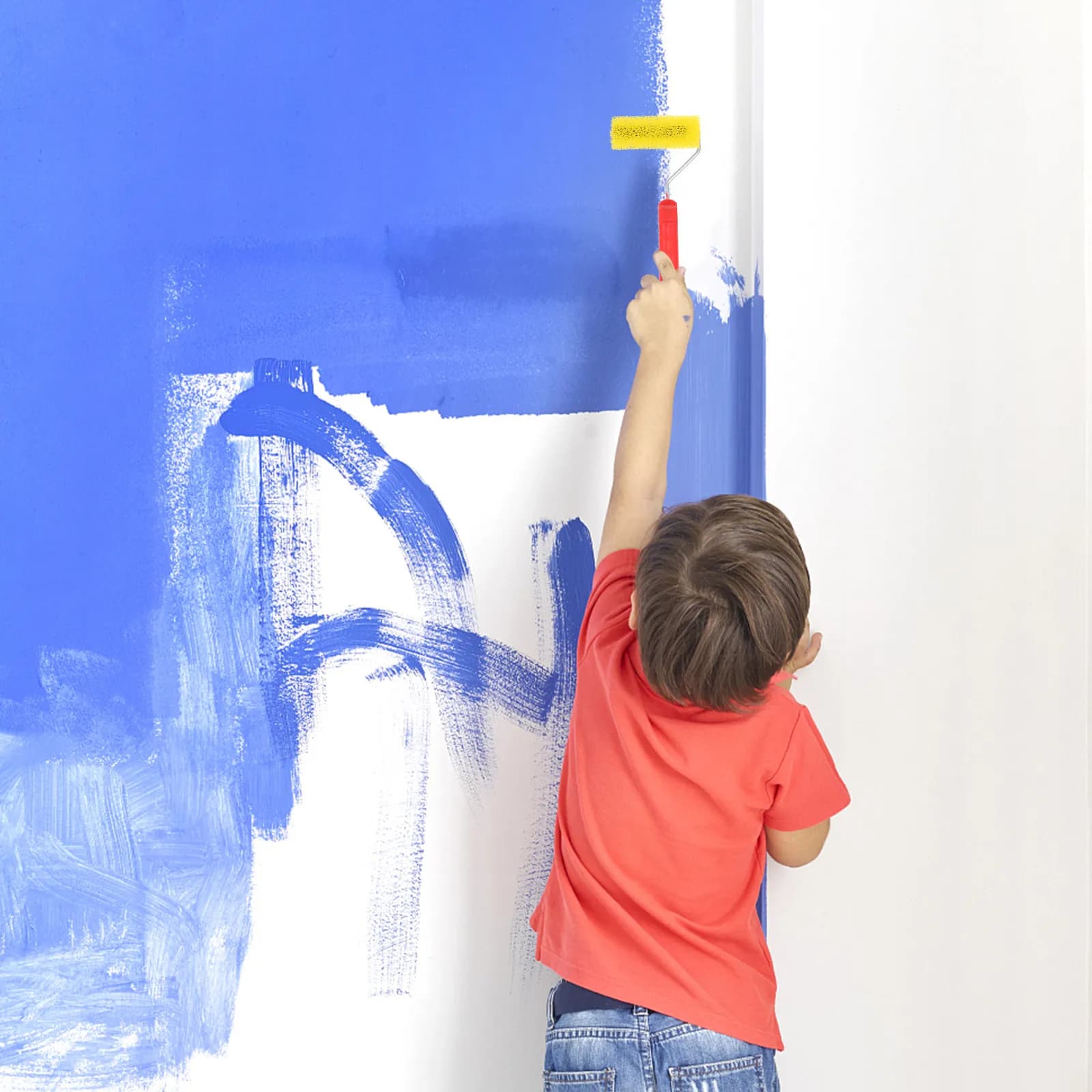 Set di 10 Rulli in Spugna Testurizzata da 4 Pollici, Pennelli in Schiuma Goffrata per Pareti in Cartongesso, Soffitti, Pittura Decorativa Fai-da-Te