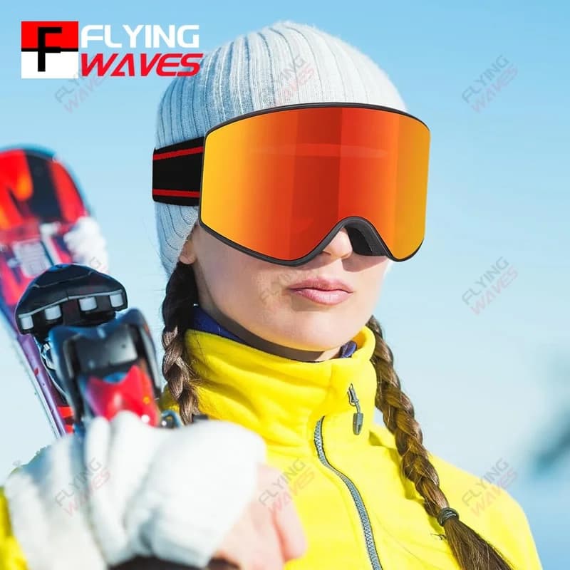 Nuovi occhiali da sci snowboard per uomo donna adulto gioventù inverno sport sulla neve OTG occhiali da snowboard antiappannamento protezione UV al 100%
