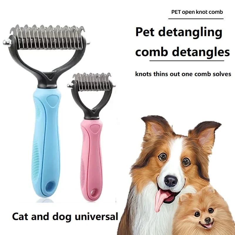 Nuovo cane gatti pettine spazzola per toelettatura cani spargimento forniture capelli corti spazzola per cuccioli grande pettine per cani spazzola per deshedding per animali domestici GSZ04