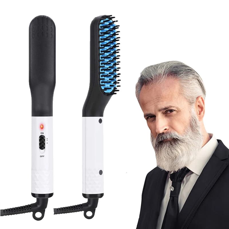 Portable Electric Pet for Men's Barba, Quick Heating Smooth Brush for Barba and Hair