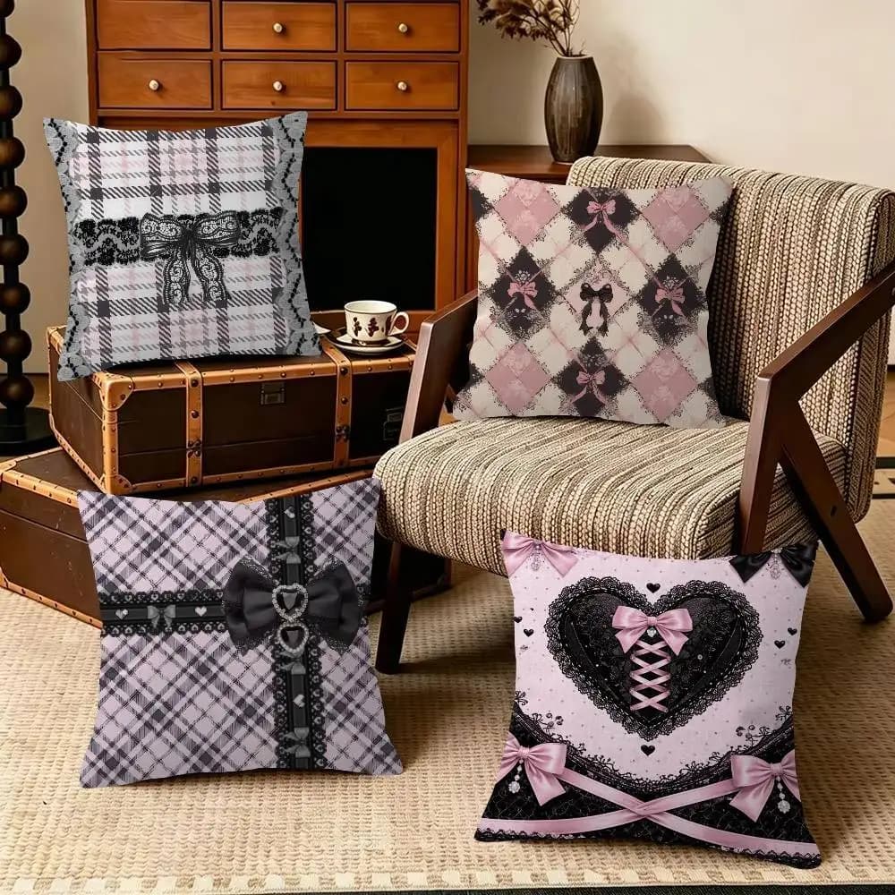 Dark Pink Style cool Cushion Cover Pillowcase Upholstery Sofa Throw Pillow Home Decor Pillowcas