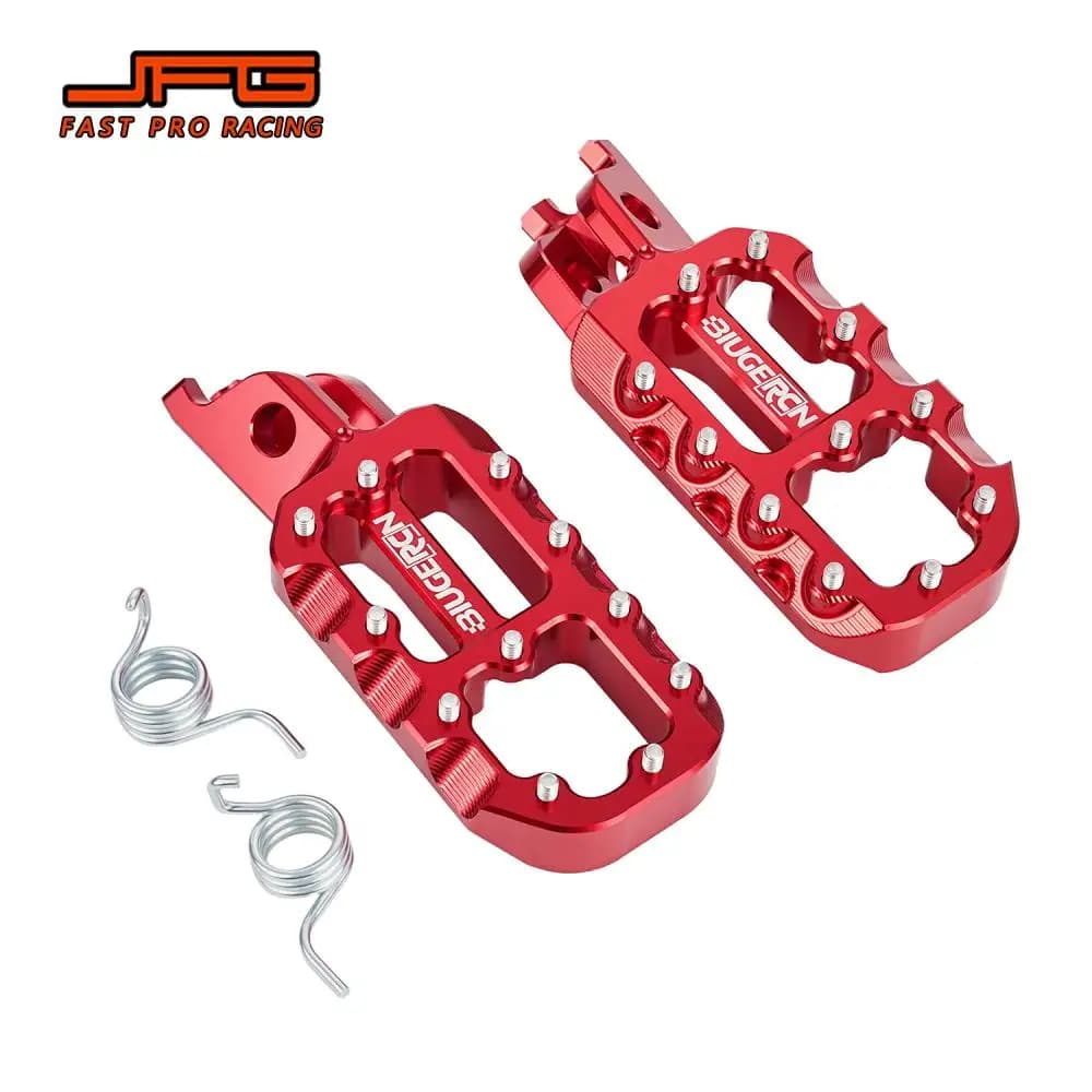 Pedane Poggiapiedi in Alluminio 0603 Durevoli per Moto, Accessori Moto per CR CRF KX KLX, con Vite M4
