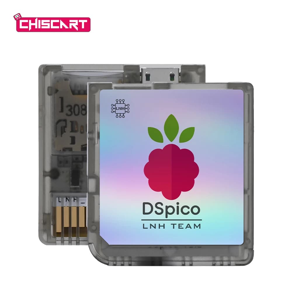 Lettore di Giochi DSpico Trasparente Colorato Compatibile con Console NDS NDSL DSi 3DS, MCU RP2040