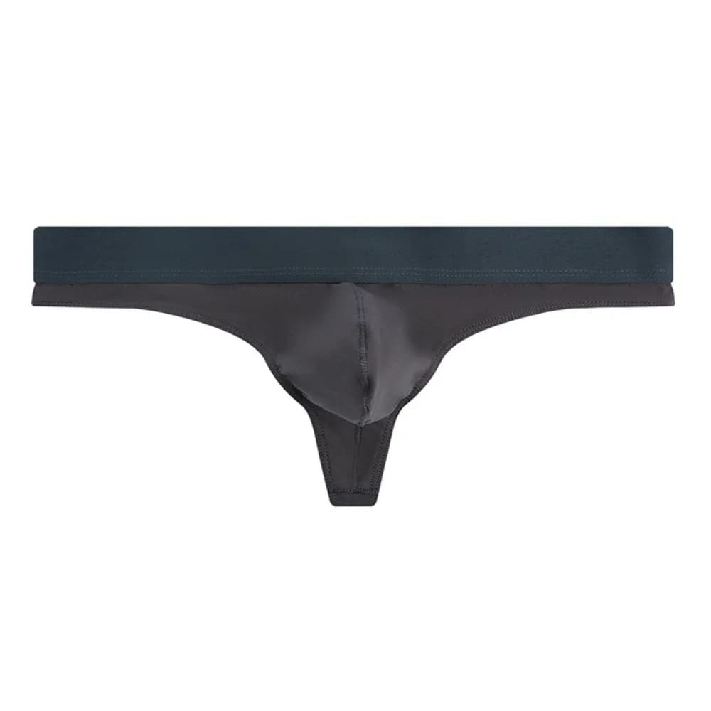Breathable Cotton Men Thin Thongs Low Waist Underpants Men's Panties Solid Color Underwear Male Briefs Male